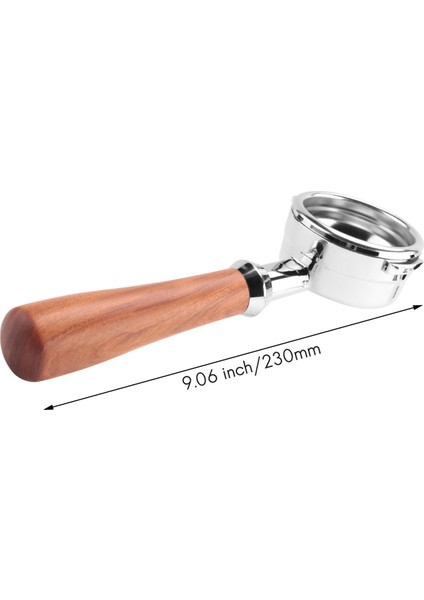 Kahve Dipsiz Portafilter Kahve Makinesi Ahşap Saplı Filtre Kahve Aksesuarları Welhome KD-310/KD-510 K888 (Yurt Dışından)