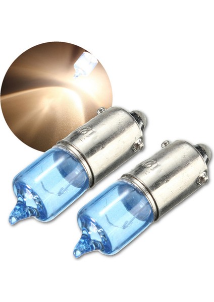 2x H6W BAX9S 6W Beyaz Xenon Araba Yan Işaretleyici Park Lambası 12V 5000K (Yurt Dışından)