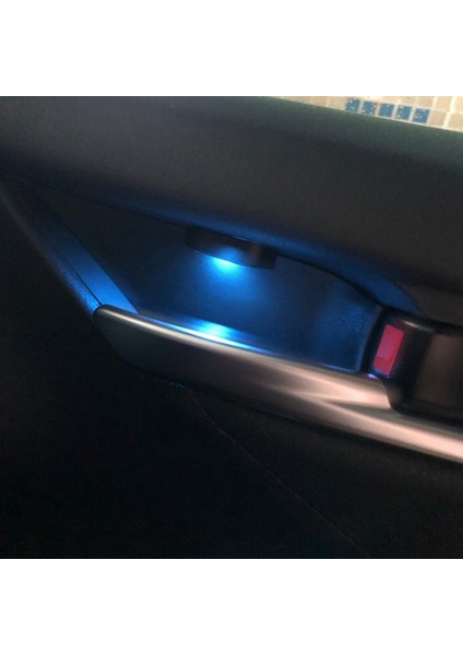 Toyota Camry 2018-2022 Için Kapı Kase Kol Dayama Atmosfer Işığı Iç LED Mavi Kapı Kase Kolu Çerçeve Işık (Yurt Dışından)