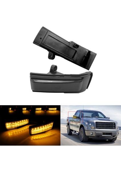 LED Dinamik Yan Dikiz Aynası Işık Dönüş Sinyal Işığı 2015-2021 Ford F150 FL3Z-13B375-AA (Yurt Dışından)