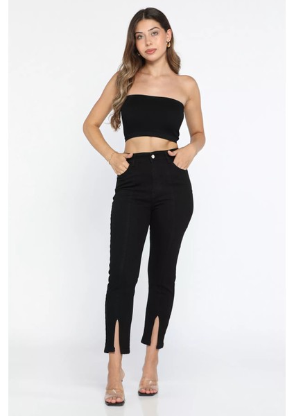 Çimalı Paça Yırtmaçlı Jean Kot Pantolon