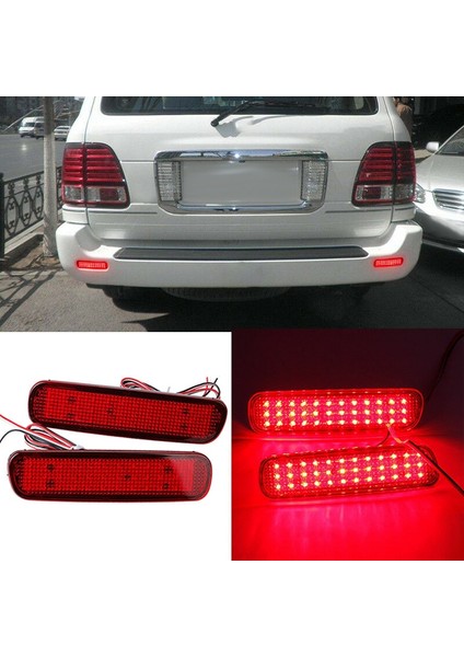 Araba LED Arka Tampon Reflektör Fren Lambası Kuyruk Lambası Toyota Land Cruiser 100/CYGNUS LX470 (Yurt Dışından) fiyatları