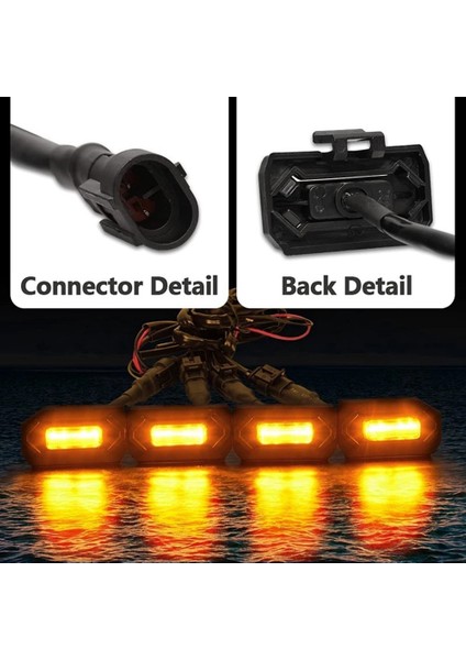 Yeni Merkezi Izgara 12V LED Küçük Sarı Işık Güçlendirme Karabina 2020 Toyota Tacoma Trd Off-Road Trim Işık (Yurt Dışından)