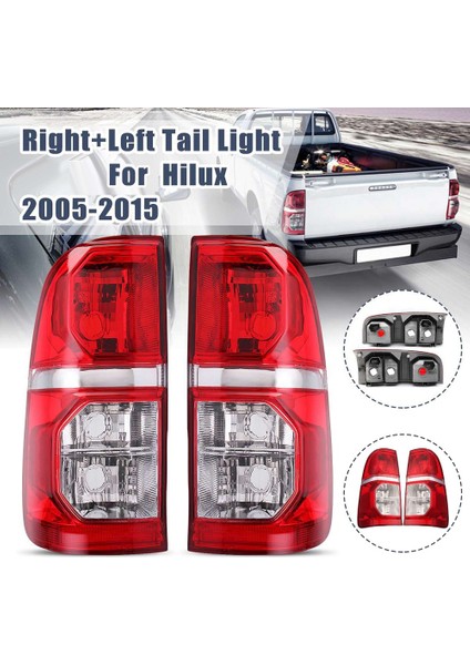 2 Adet Araba Arka Stop Lambası Fren Lambası Kuyruk Lambası Toyota Hilux 2005 - 2015 Için Ampul Olmadan (Yurt Dışından)