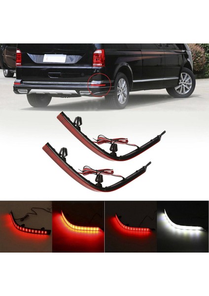 LED Arka Bar Işıkları Fren Lambaları Araba Volkswagen T5 Metro T6 Kailui 7E0945105D 7E0945106E (Yurt Dışından)