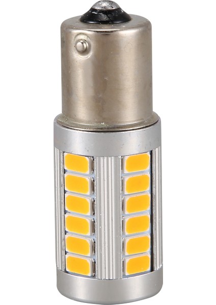 4 Adet Amber 1156PY BAU15S PY21W LED 33SMD Araba Kuyruk Dönüş Freni Ters Sinyal Ampul Y (Yurt Dışından)