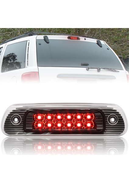 Jeep Grand Cherokee 1999-2004 Için LED 3rd Üçüncü Fren Lambası Arka Yüksek Dağı Stop Lambası Lambası, Şeffaf Lens (Yurt Dışından) modelleri