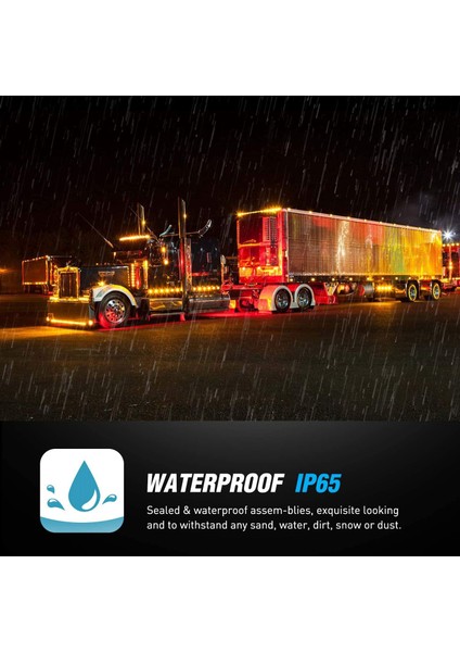 Adet 24V 3.9 Inç 3 LED Kamyon Römorku Amber Işık Ön Arka LED Yan Ikaz Lambaları Gümrükleme Gösterge Lambası Su Geçirmez (Yurt Dışından) indirimleri