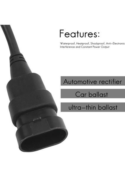 12V Ince 100W Hid Balast Yedek Xenon Işık Balastı Hızlı Başlangıç Ultra Ince (Yurt Dışından)