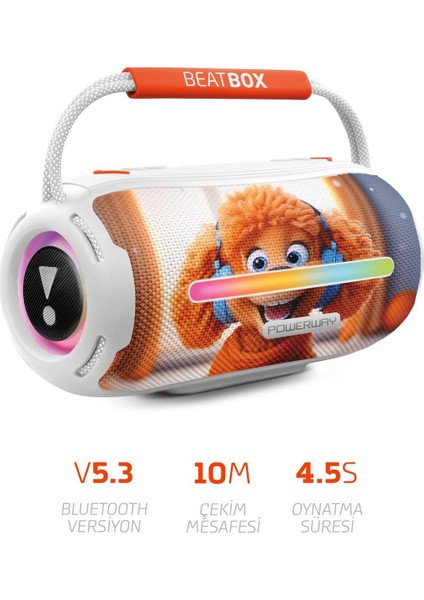 Animals Köpek LED Işıklı Ses Bombası USB Sd Aux Bluetooth Hoparlör 20W modelleri