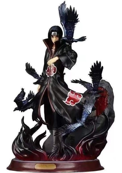 Karga Itachi Çift Başlı Naruto Uchiha Itachi Şekil Heykel Modeli (Yurt Dışından)