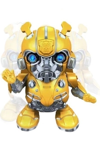 Transformers Bumblebee Orijinal Müzikli Işık Dans Eden Robot Oyuncak (Yurt Dışından)