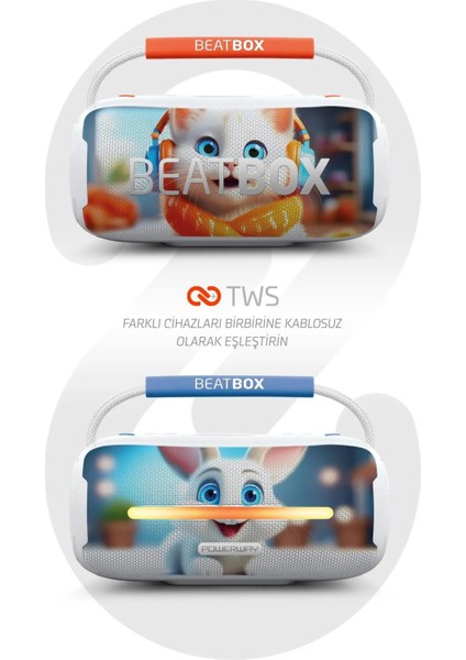 Animals Papağan LED Işıklı Ses Bombası USB Sd Aux Bluetooth Hoparlör 20W modelleri