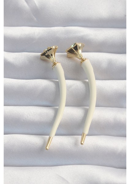 Pirinç Krem Renk Botega Küpe - TJ-BKP9169 fırsatları