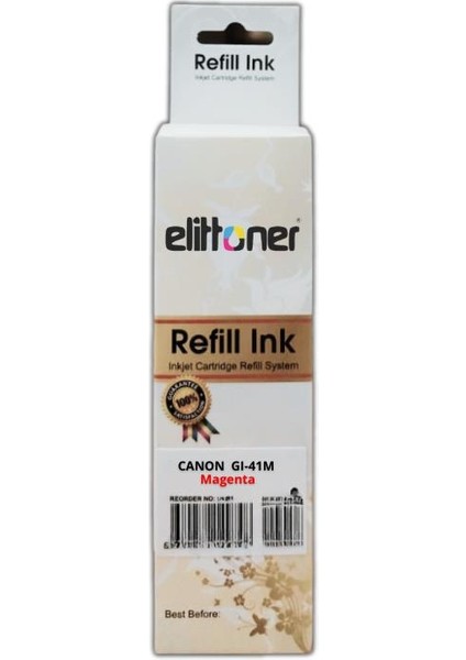 Elittoner Canon GI-41M Mürekkep Kırmızı G1420, G2420, G3420 (70ML) fiyatları