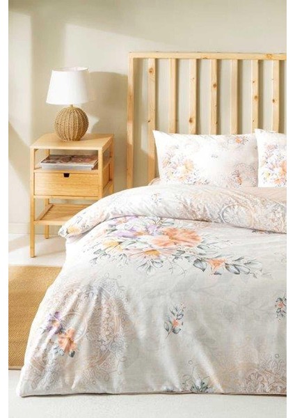 Flowerland Nev Tek Kişilik Nevresim Takımı - Somon fiyatları