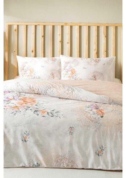 Flowerland Nev Tek Kişilik Nevresim Takımı - Somon modelleri