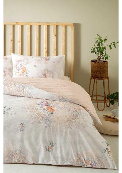 Flowerland Nev Tek Kişilik Nevresim Takımı - Somon fırsatları