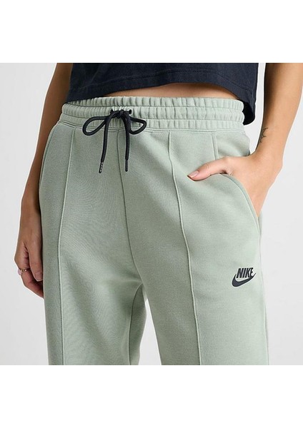 Sportswear Tech Fleece Standart Fit Mid Rise Jogger Kadın Eşofman Altı Su Yeşili modelleri