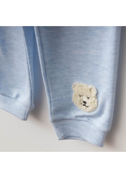 S Erkek Bebek Günlük Giyim %100 Pamuklu Yumuşak Kumaş Alt Üst Uzun Kollu 2'li Pijama Takımı