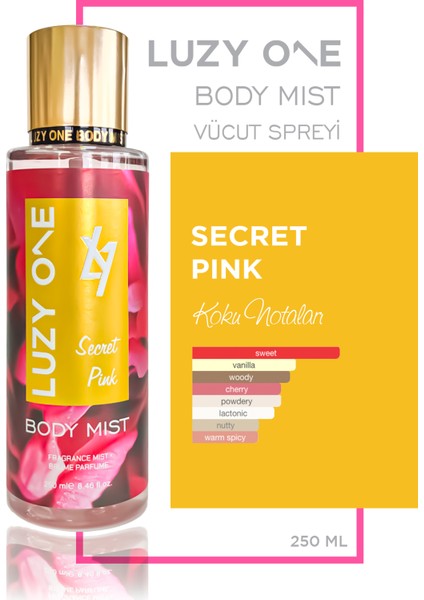 Secret Pink Body Mist / Vücut Spreyi - 250 ml