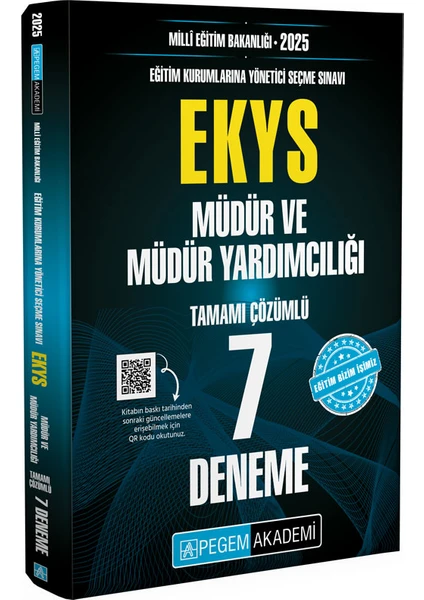 Pegem Akademi Yayıncılık 2025 Milli Eğitim Bakanlığı (Ekys) Müdür ve Müdür Yardımcılığı Ta