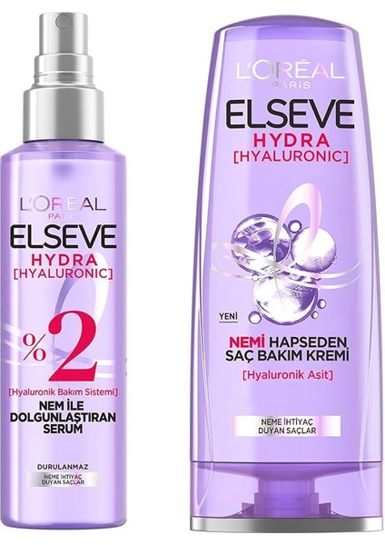 Hydra [hyaluronic] Nem Dolduran Şampuan 360ML Nem Ile Dolgunlaştıran Serum 150ML Seti