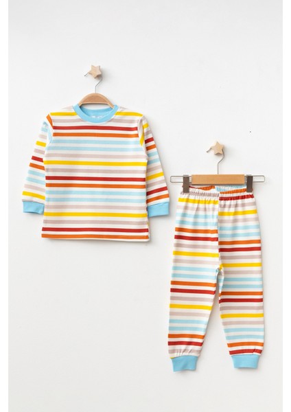 Çizgili Uzun Kol Pijama Takımı 74162
