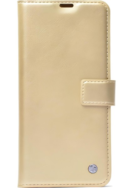 Oppo A5 2020 Cüzdanlı-Standlı-Kapaklı Kılıf Gold