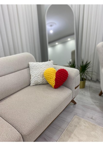 Taraftar Kalp Yastık–takım Renklerinde Dekoratif Yastık | Taraftar Renklerinde Hediyelik/fenerbahçe fiyatları