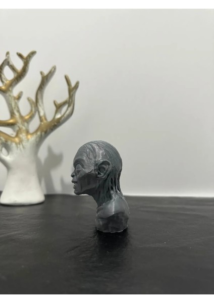 Gollum Büst Figür 10CM Gri Gümüş Yüzüklerin Efendisi Smeagol - The Lord Of The Rings modelleri