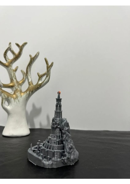 Yüzüklerin Efendisi Barad-Dûr Kulesi Gri 9.5cm - Kara Kule The Lord Of The Rings fiyatları