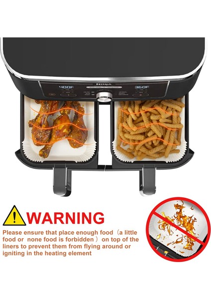 Hava Fritöz Gömlekleri, Kağıt Astar, DZ201 DZ401 Için Hava Fritöz Parşömen Gömlekleri, Hava Fritöz Aksesuarları Pişirme Kağıdı (Yurt Dışından)