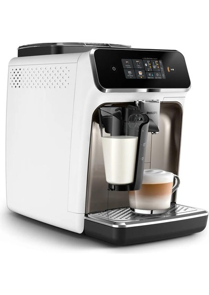 Lattego Seri Tam Otomatik Kahve ve Espresso Makinesi, 4 Çeşit Kahve, Renkli Dokunmatik Ekran, Aquaclean Filtre, Şık Tasarım | Onerous Lambader Hediye