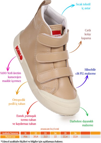 Garf Günlük Cırtlı Kız Çocuk Bot Ayakkabı fiyatları