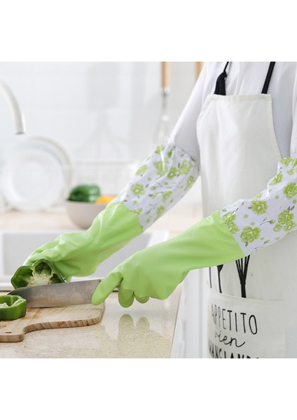 Stil C Stili 1 Çift Rastgele 1 Çift Yeniden Kullanılabilir Temizlik Eldiveni Mutfak Temizlik Eldiveni Peluş Astarlı Ev Yıkama Eldiveni Kaymaz Su Geçirmez (Yurt Dışından) fiyatları