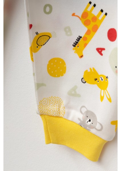 Hayvanlar Desenli Uzun Kol Pijama Takımı 74161