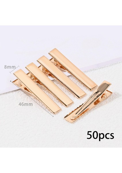 50 Saç Klipleri Altın Ö Bill Tokalar Şekillendirici Dıy Için 46MM (Yurt Dışından) fırsatları