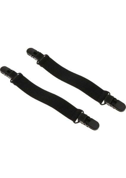 2x Sağlam Ayarlanabilir Önyükleme Askıları Pantolon Üzengi Çarşaf Için Ağır Hizmet Klipleri (Yurt Dışından)