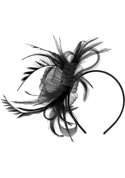 Kadın Tüy Fascinator Saç Bandı Parti Başlığı Şapkalar (Yurt Dışından)