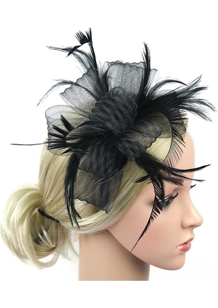 Kadın Tüy Fascinator Saç Bandı Parti Başlığı Şapkalar (Yurt Dışından) modelleri