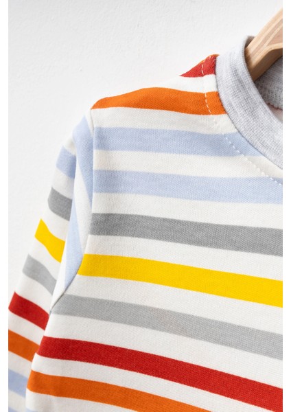 Çizgili Uzun Kol Pijama Takımı 74162 fiyatları