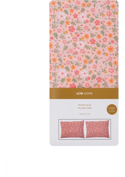 Lcw Home Karışık Çiçek Desenli Yastık Kılıfı 2'li 50X70 cm