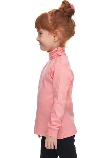 Somon Basic Kız Çocuk Çıtçıtlı Tam Balıkçı Yaka Şardonlu Kışlık Uzun Kollu Tişört fiyatları