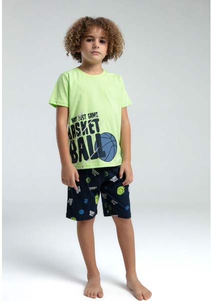 Erkek Çocuk Yeşil Bermuda Takım