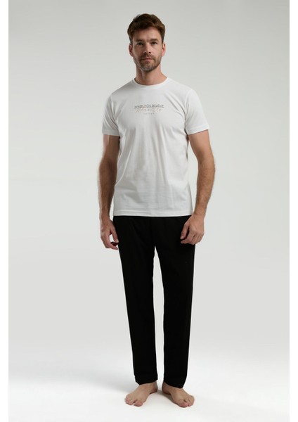 Erkek Beyaz Kısa Kol Pijama Takım fiyatları