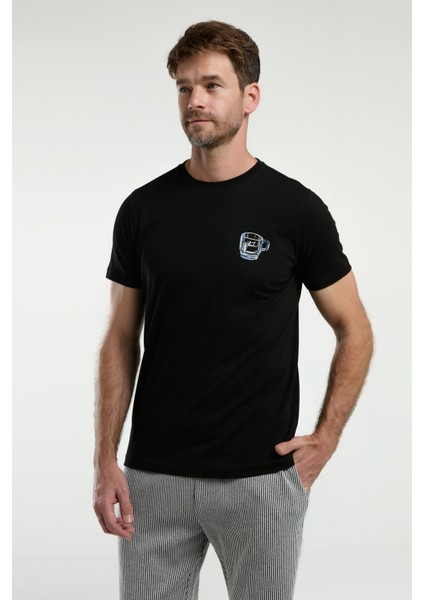 Erkek Siyah Bermuda Takım