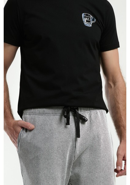 Erkek Siyah Bermuda Takım fırsatları