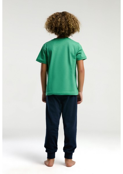 . Erkek Çocuk Yeşil Kısa Kol Pijama Takım indirimleri