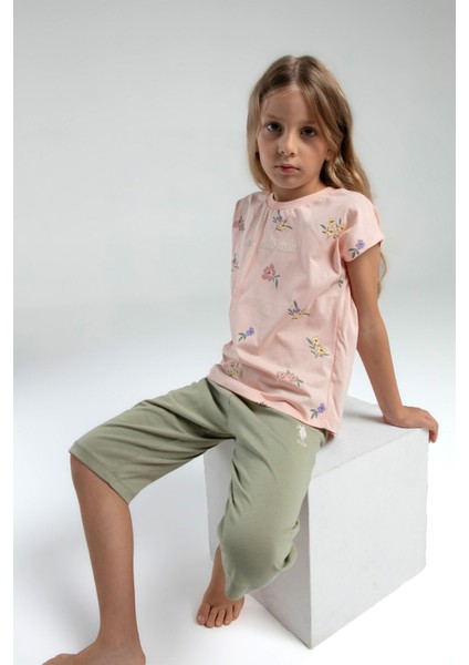 Kız Çocuk Pembe Kapri Takım fiyatları